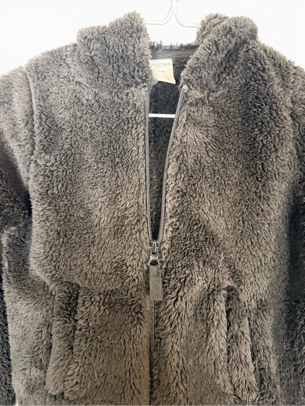 Arizona Jean Company Kids Black Sherpa Hoodie Jacket